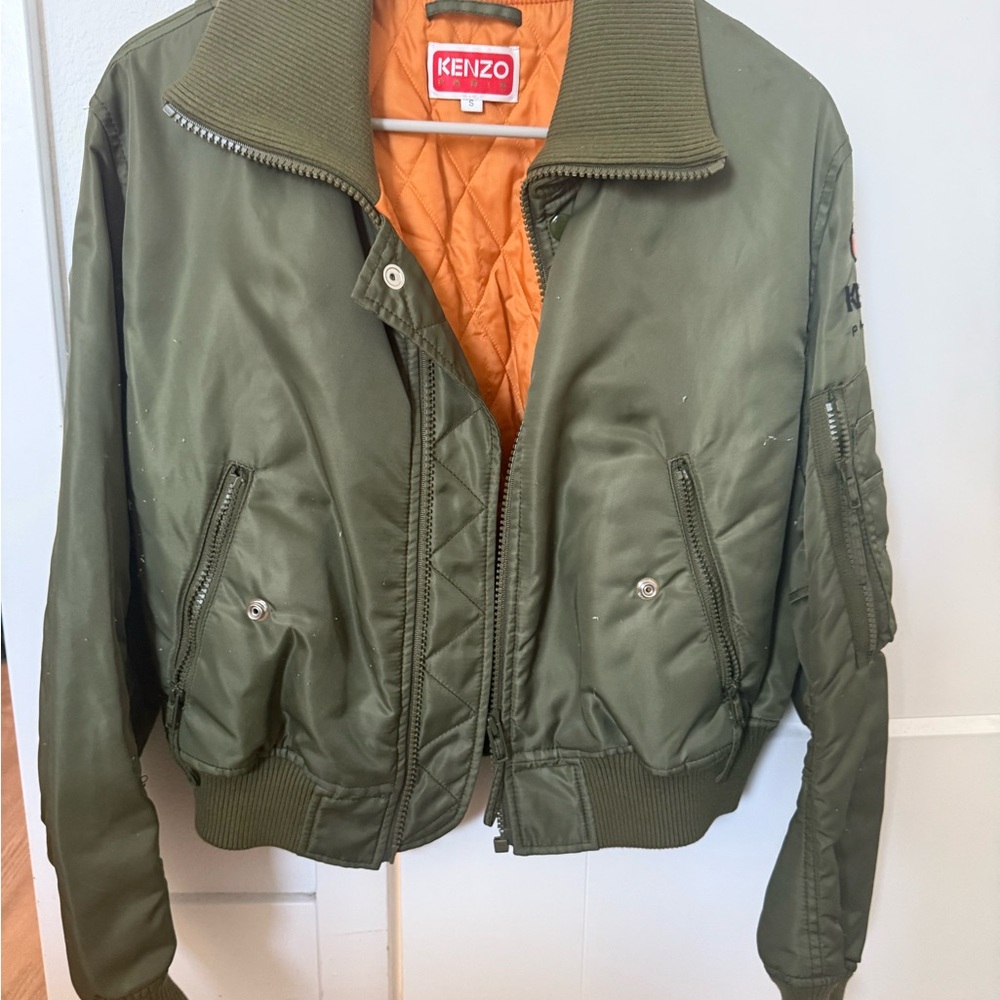 Kenzo Paris Women's Green Bomber Jacket
